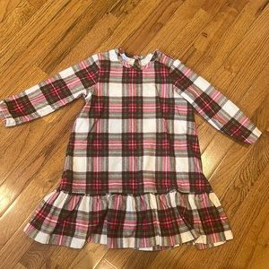 Hanna Andersson plaid Christmas nightgown 4T